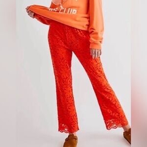 Free People Wild Laces Pull-On Pants